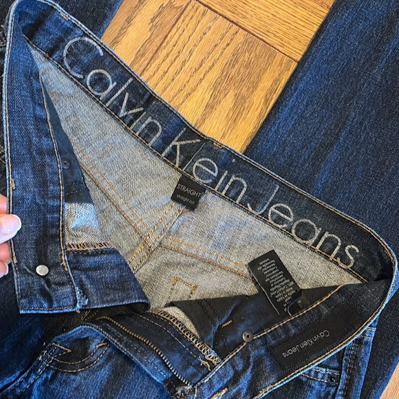 Vintage CALVIN KLEIN Straight 100% Cotton Jeans ~ 30/32 - Picture 6 of 8